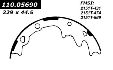 Drum Brake Shoe CE 111.05690