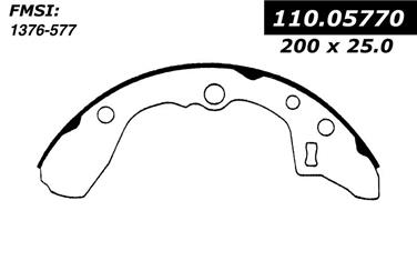 Drum Brake Shoe CE 111.05770