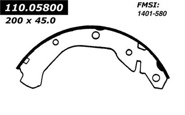 Drum Brake Shoe CE 111.05800