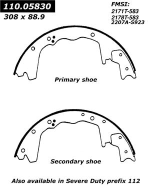 Drum Brake Shoe CE 111.05830