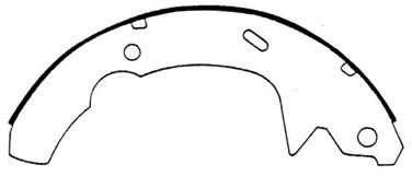 2006 Ford Taurus Drum Brake Shoe CE 111.05990