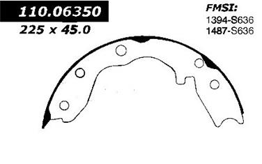 Parking Brake Shoe CE 111.06350