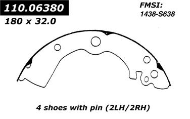 2005 Nissan Tsuru Drum Brake Shoe CE 111.06380