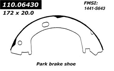 2002 Chrysler 300M Parking Brake Shoe CE 111.06430