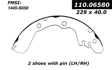 2001 Mitsubishi Eclipse Drum Brake Shoe CE 111.06580