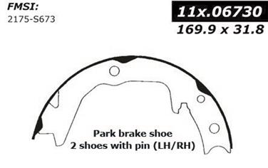 2002 Mitsubishi Galant Parking Brake Shoe CE 111.06730