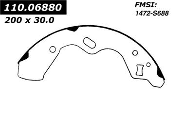 Drum Brake Shoe CE 111.06880