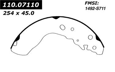 1996 Suzuki Sidekick Drum Brake Shoe CE 111.07110