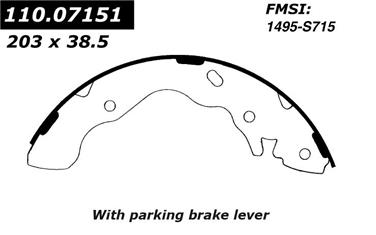 2003 Hyundai Accent Drum Brake Shoe CE 111.07151