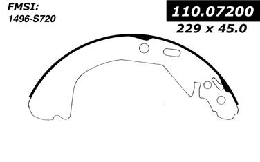 Drum Brake Shoe CE 111.07200