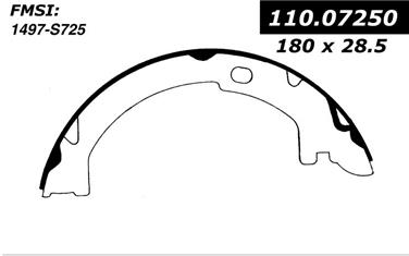 1993 Mercury Grand Marquis Parking Brake Shoe CE 111.07250