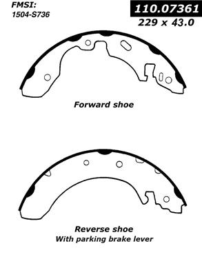 Drum Brake Shoe CE 111.07361