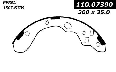 Drum Brake Shoe CE 111.07390