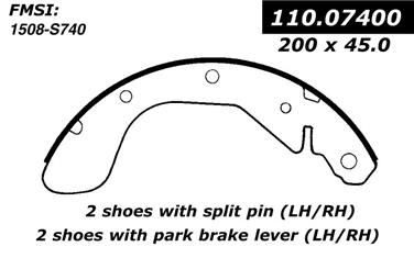 Drum Brake Shoe CE 111.07400