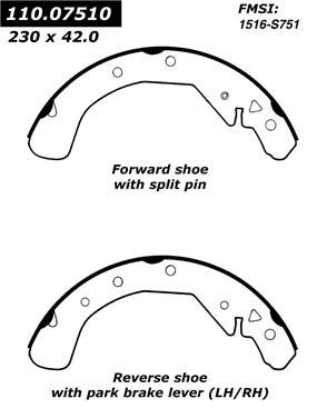 Drum Brake Shoe CE 111.07510