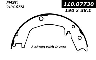 2003 Hyundai Santa Fe Parking Brake Shoe CE 111.07730