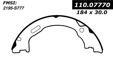 1999 Mercedes-Benz ML320 Parking Brake Shoe CE 111.07770