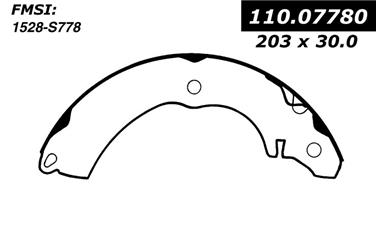 2003 Mitsubishi Lancer Drum Brake Shoe CE 111.07780