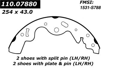 Drum Brake Shoe CE 111.07880