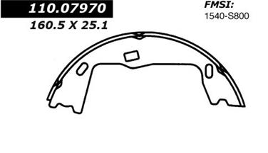 Parking Brake Shoe CE 111.07970