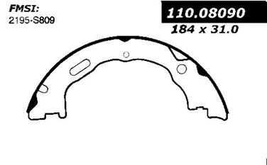 Parking Brake Shoe CE 111.08090