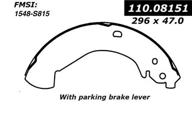 2004 Chevrolet Colorado Drum Brake Shoe CE 111.08151