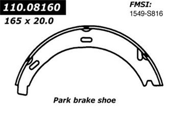 1999 Mercedes-Benz E320 Parking Brake Shoe CE 111.08160