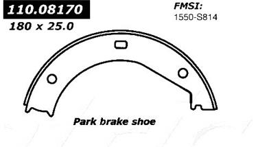 2003 BMW Z8 Parking Brake Shoe CE 111.08170