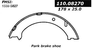 Parking Brake Shoe CE 111.08270