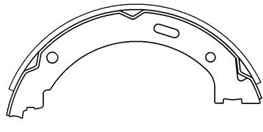 2010 Jeep Grand Cherokee Parking Brake Shoe CE 111.08430