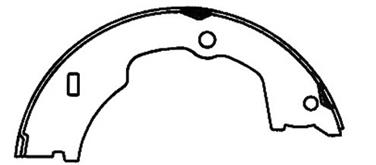 Parking Brake Shoe CE 111.08470