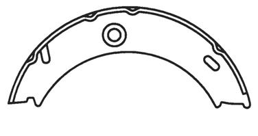 2006 Dodge Sprinter 3500 Parking Brake Shoe CE 111.08650