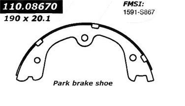 2007 Nissan Quest Parking Brake Shoe CE 111.08670