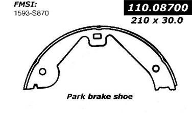 2013 Audi Q7 Parking Brake Shoe CE 111.08700