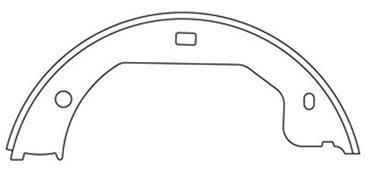 2008 Ford Escape Parking Brake Shoe CE 111.08770