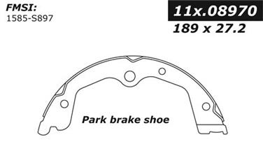 Parking Brake Shoe CE 111.08970