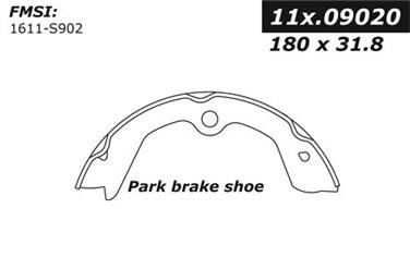 Parking Brake Shoe CE 111.09020