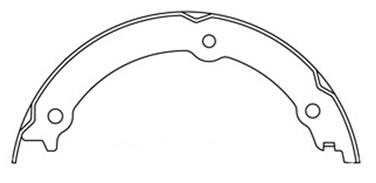 Parking Brake Shoe CE 111.09080