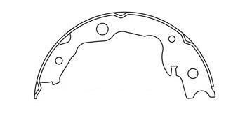 2008 Nissan X-Trail Parking Brake Shoe CE 111.09160