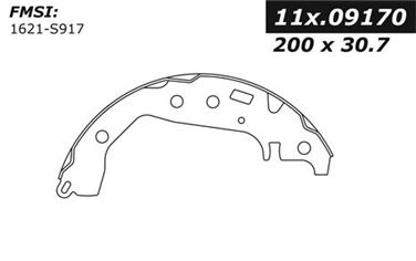 2013 Toyota Yaris Drum Brake Shoe CE 111.09170