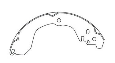 2009 Dodge Caliber Drum Brake Shoe CE 111.09190