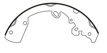 2007 Dodge Dakota Drum Brake Shoe CE 111.09220