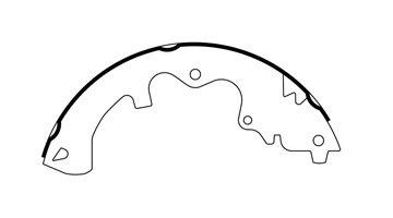 2008 Ford Escape Drum Brake Shoe CE 111.09360