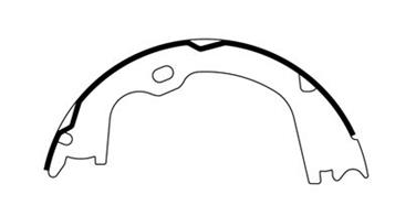 2014 Ram 1500 Parking Brake Shoe CE 111.09470