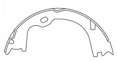 Parking Brake Shoe CE 111.09620