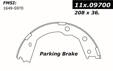 Parking Brake Shoe CE 111.09700