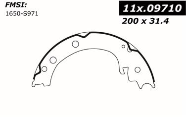 Parking Brake Shoe CE 111.09710