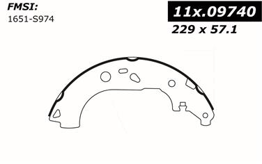 Drum Brake Shoe CE 111.09740