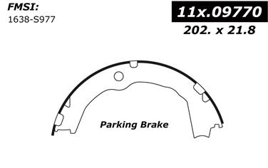 2014 Cadillac SRX Parking Brake Shoe CE 111.09770