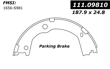 Parking Brake Shoe CE 111.09810